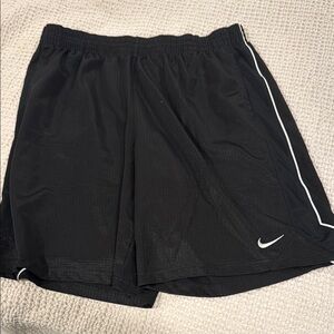 Nike Black Shorts with White Trim